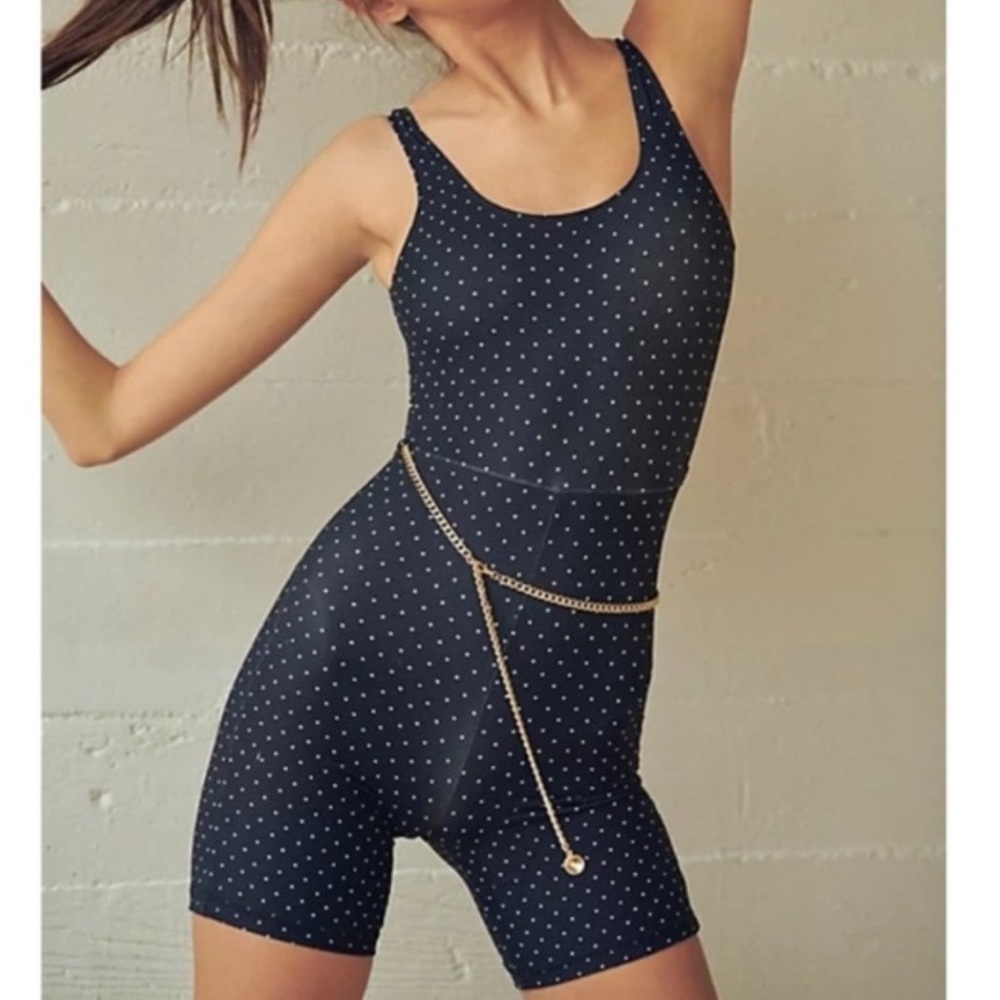 WeWoreWhat Scoop Mini Polka Dot Bodysuit
